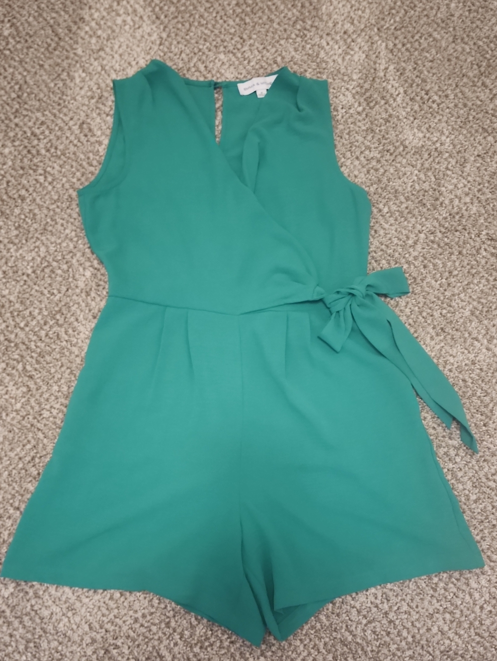 Emma & Michele Vibrant Green  Romper